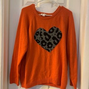 Tribal Jeans Orange Sweater